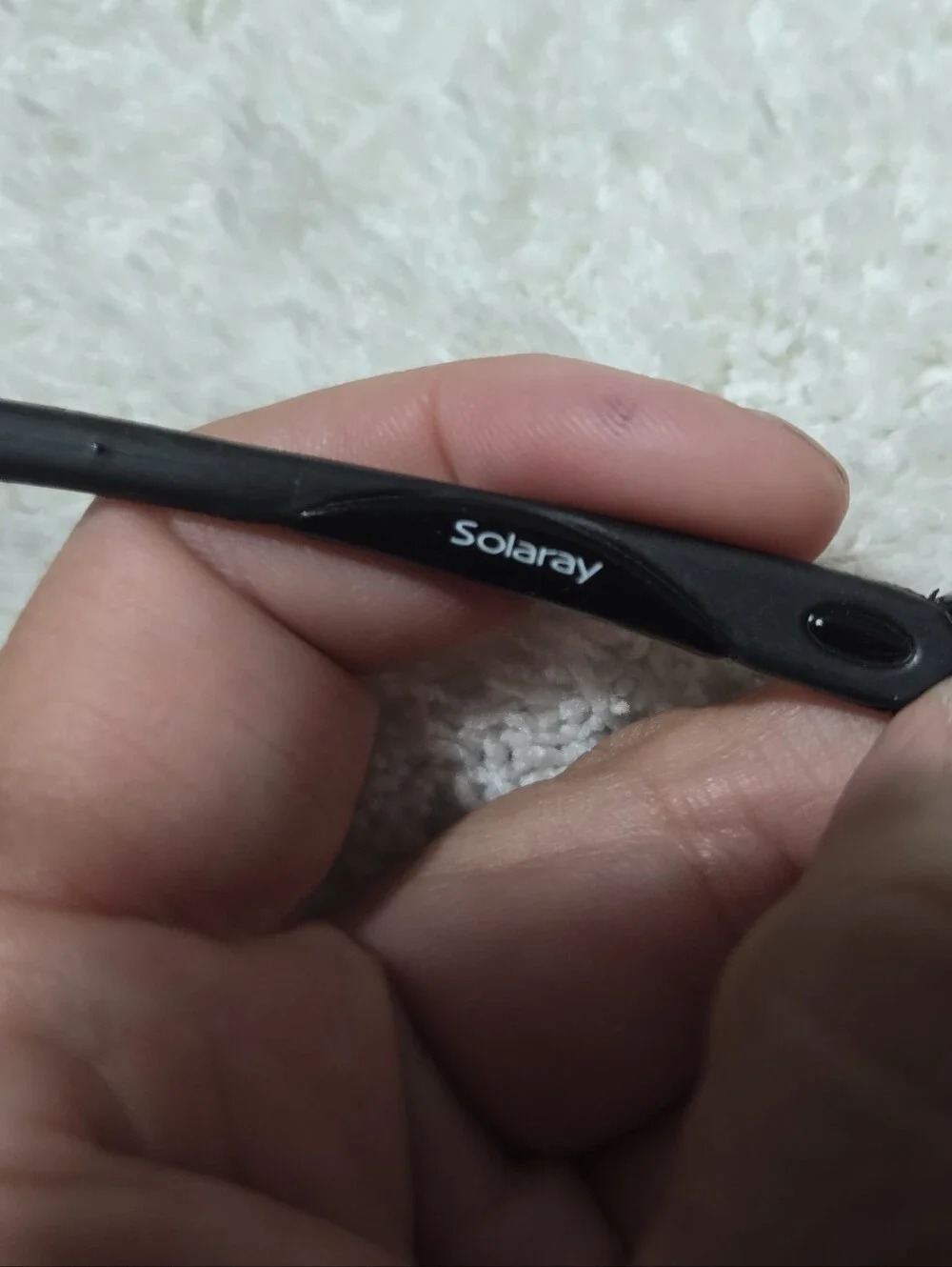 Solaray Black Sport Sunglasses Unisex